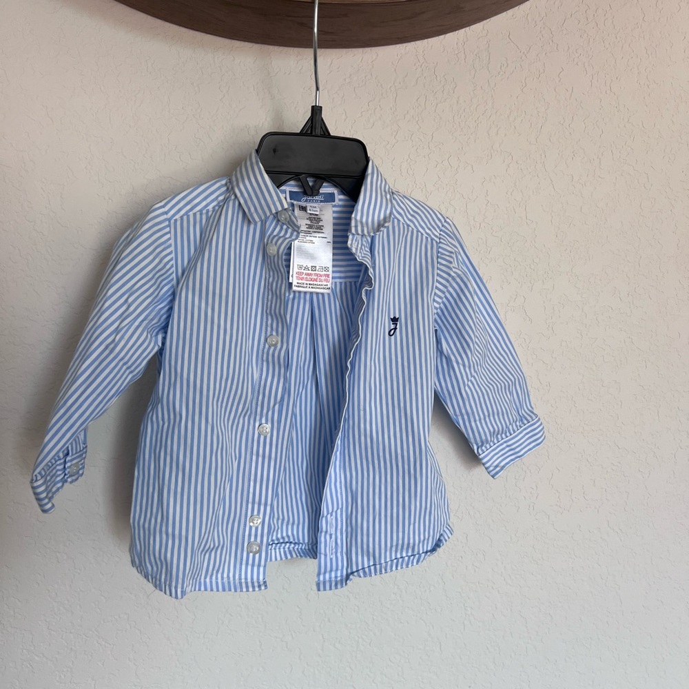Blue Striped Kids Shirt